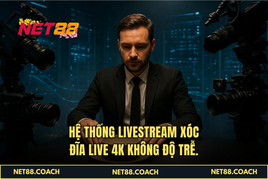 Hệ thống livestream Xóc Đĩa Live 4K không độ trễ.